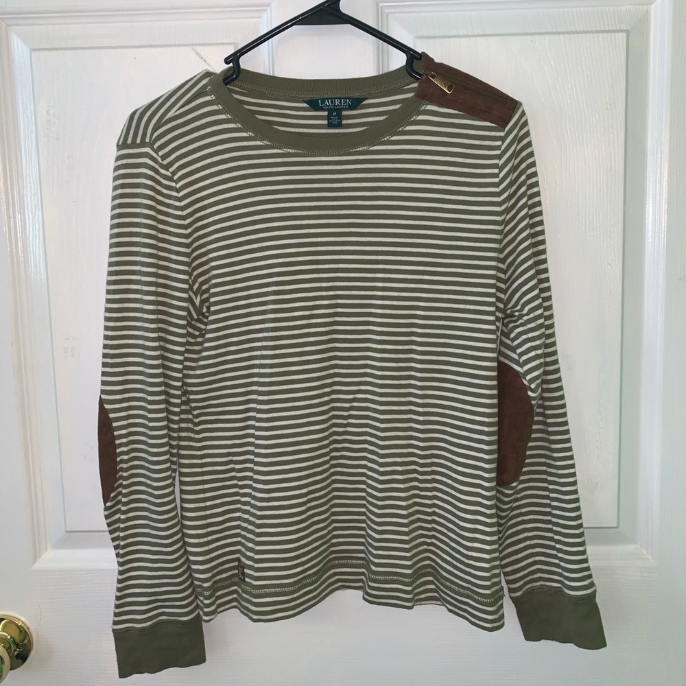 Green Stripped Long-sleeve.